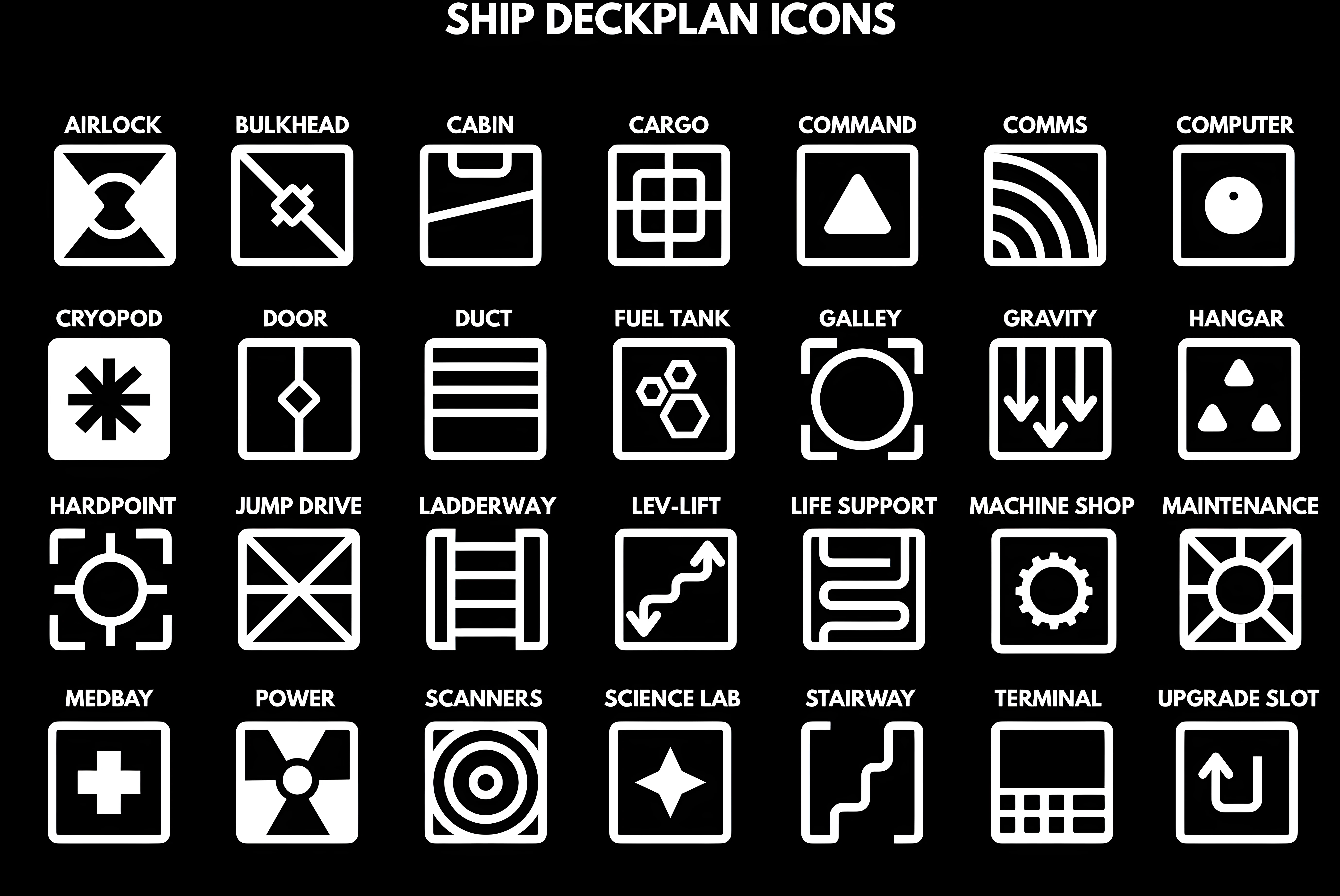 Ship Deckplan Icons