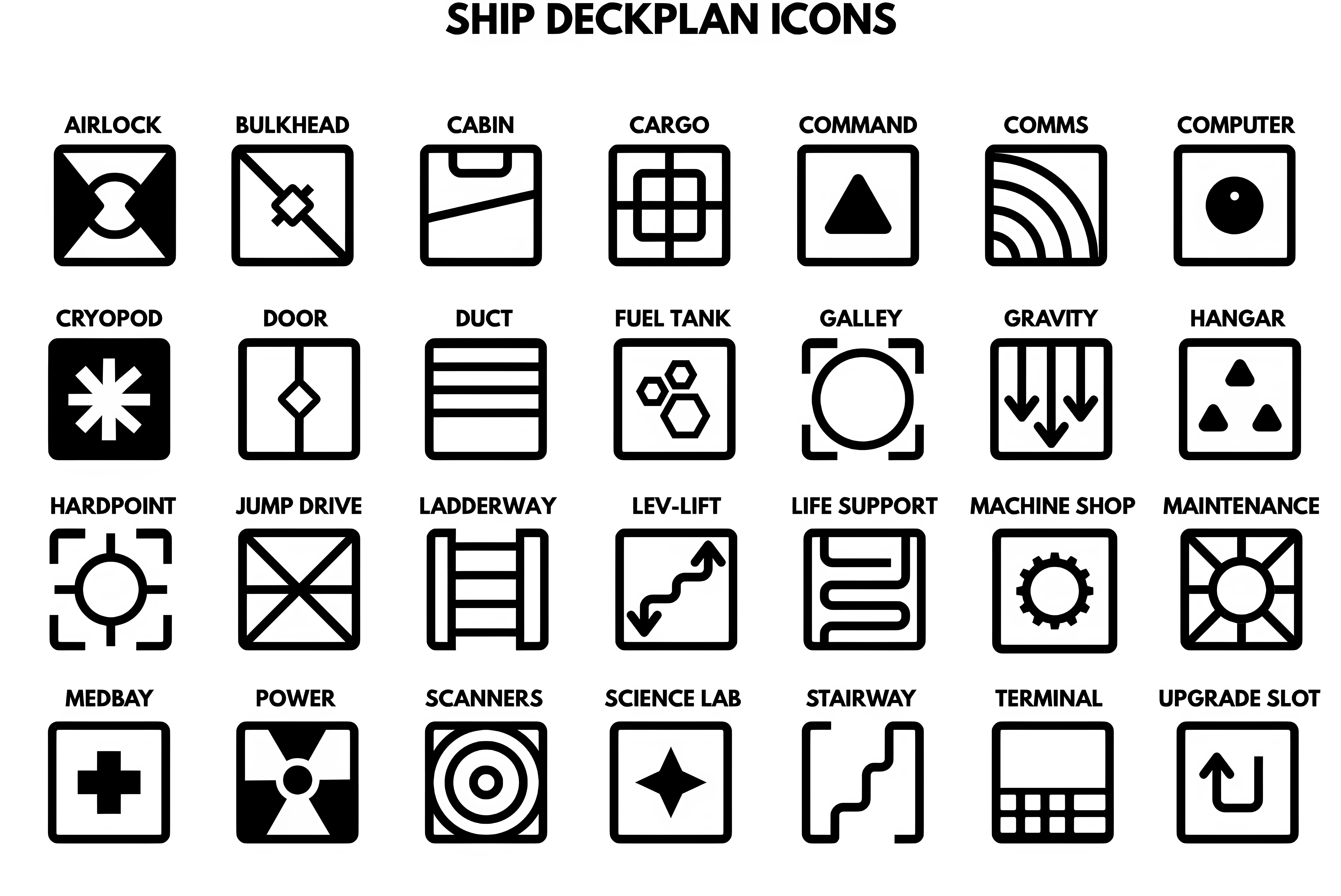Ship Deckplan Icons
